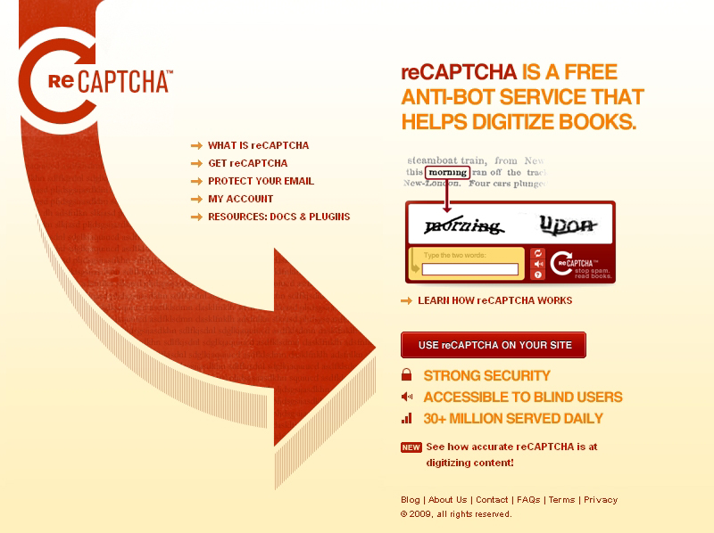�ureCAPTCHA�v�̃T�C�g