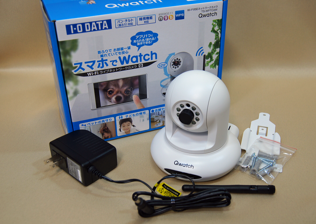 パン・チルト対応のワイヤレスWebカメラ アイ・オー・データ機器「Qwatch TS-WPTCAM」(1/19)