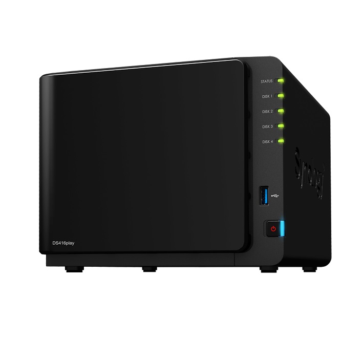 Synology、ハードウェアコーデック対応の4ベイNASキット「DS416play