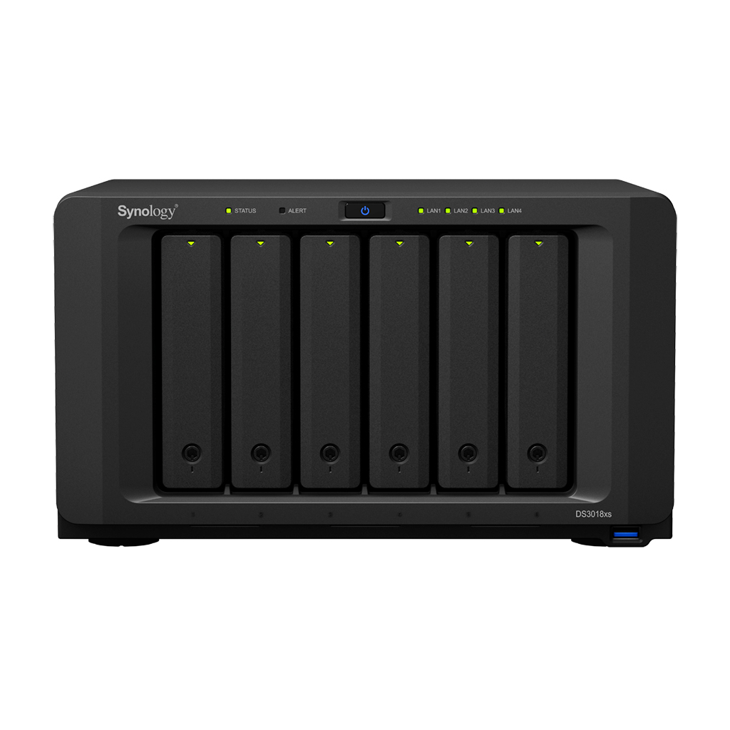 ６ベイ Synology NAS DS3018xs 動作品 Synology初の6ベイタワー型NASキット「DS3018xs」発売、10GbE NICやM.2