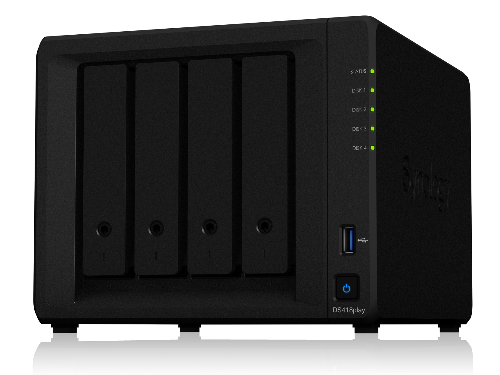 Synology 4ベイ NAS HDD付き Synology、4Kトランスコードに対応する4ベイNASキット