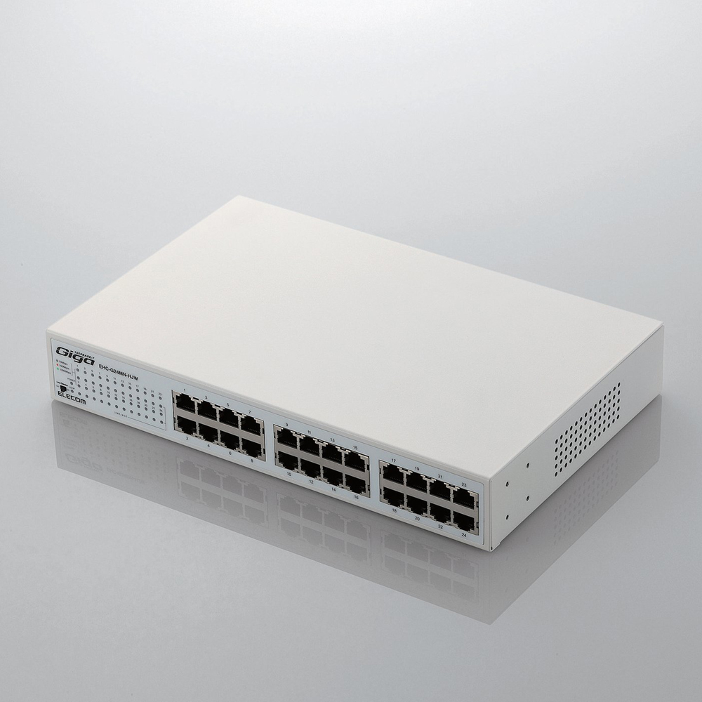 ELECOM ギガビットスイッチングハブ EHC-G08MN2A-HJB Amazon | エレコム スイッチングハブ ギガビット 8ポート 金属筐