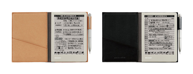 シャープ、アナログな書き味で最大3000ページ保存できる電子ノート「WG