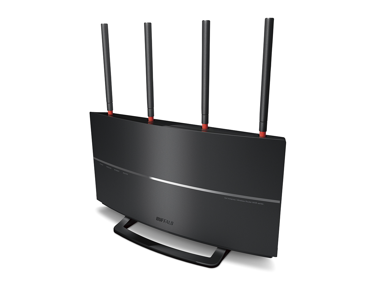 バッファロー、大型可動式アンテナ搭載の4×4 11ac対応無線LANルーター