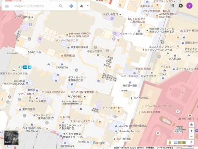 地図とデザイン 繁華街をも機械判定で描き出す Google マップ の