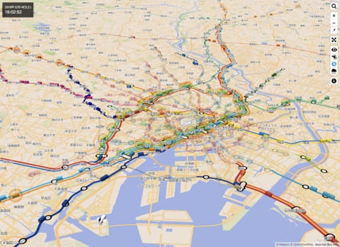 都内の鉄道の 動き を3d地図上にリアルタイムに再現 Mini Tokyo 3d はいかにして作られたのか 開発者 草薙昭彦氏が語る 地図とデザイン Internet Watch
