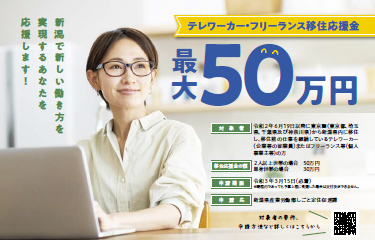 関東在住のテレワーカーNGTヲタに朗報🆕、新潟に移住したら50万もらえるぞ いますぐ引っ越せ🤗 ->画像>2枚