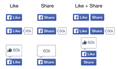 Facebook いいね シェア ボタンのデザイン変更 親指マークが消える Internet Watch Watch