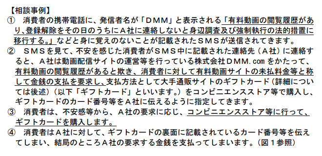 Dmm Comをかたるsmsで有料動画の未払い料金を請求 悪質業者に注意 消費者庁 2 2 Internet Watch Watch