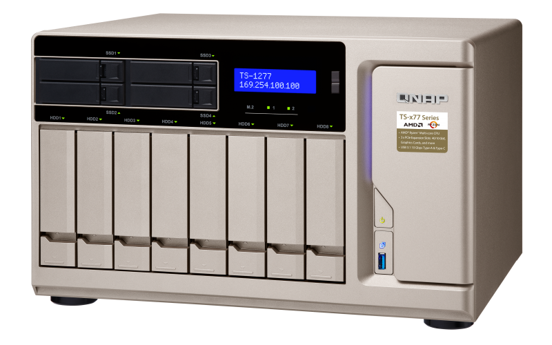 世界初のRyzen搭載NAS、QNAPが「TS-x77」シリーズ6製品を発表