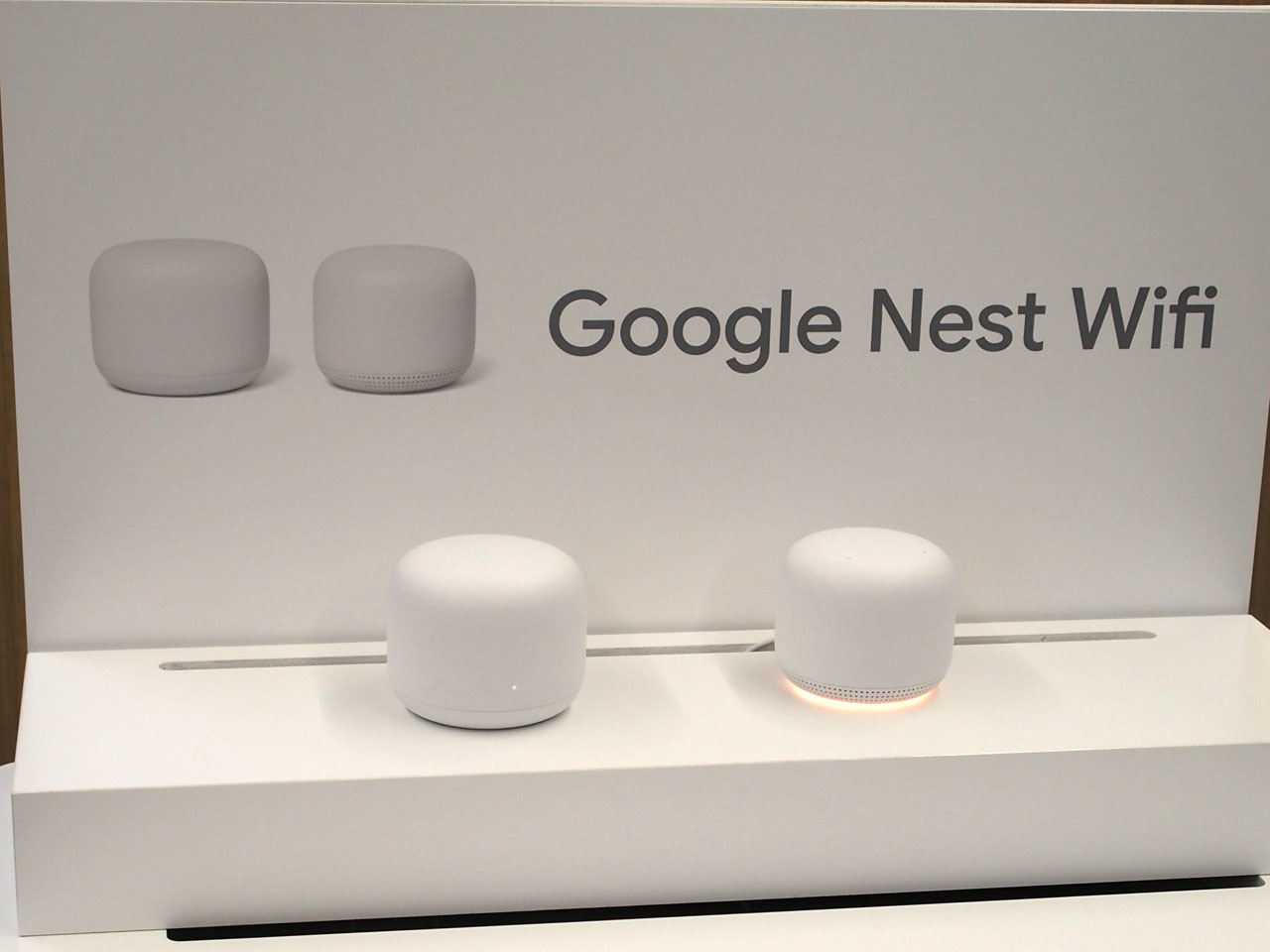 メッシュWi-Fi「Google Nest Wifi」29日発売、スマートスピーカーを新 