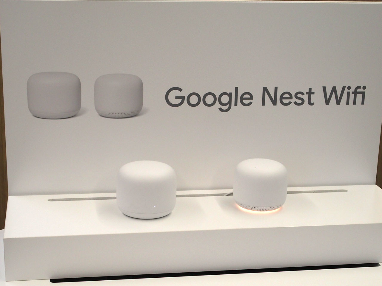 メッシュWi-Fi「Google Nest Wifi」29日発売、スマートスピーカーを新