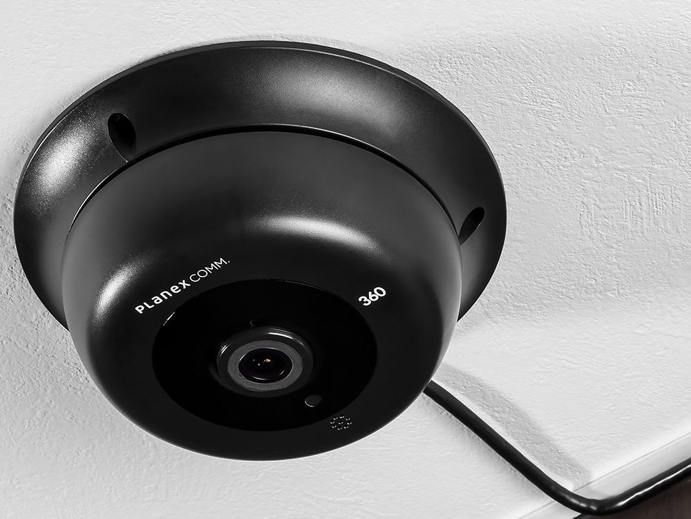 360°撮影の魚眼レンズ搭載、ネットワークカメラ「スマカメ360 天井