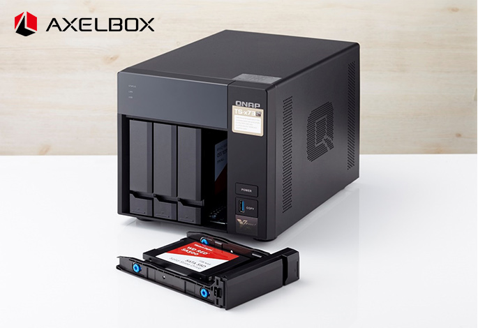 10GBASE-TでオールSSDの8/6/4ベイNAS「AXELBOX」シリーズ、テック ...