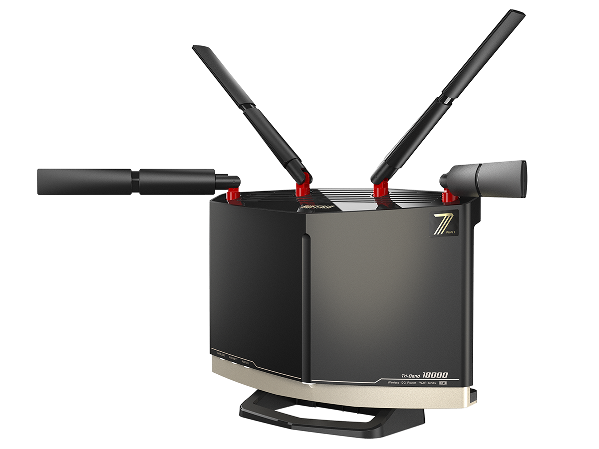 バッファロー、Wi-Fi 7ルーターのフラッグシップモデル「WXR18000BE10P