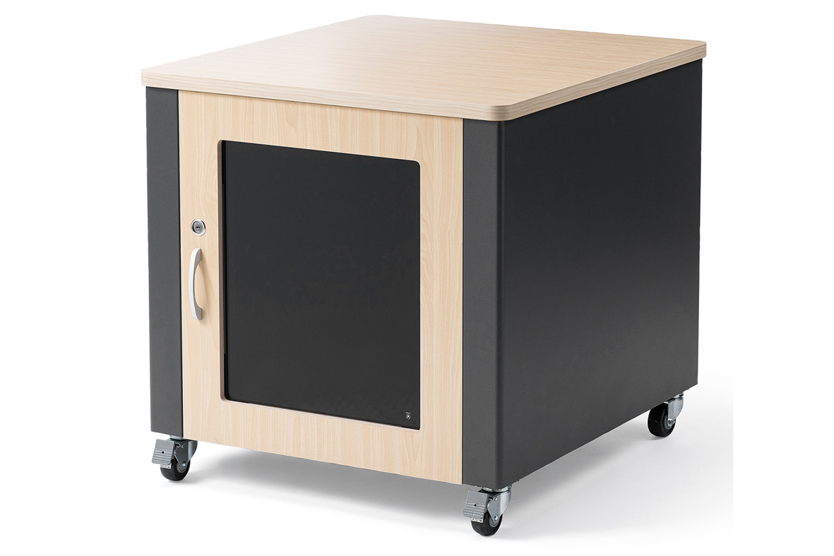 約15dB騒音を低減する19インチ12Uサーバーラック「100-SV026