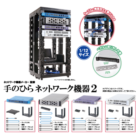 カプセルトイ「手のひらネットワーク機器2」でAPRESIA・Dell・Extreme