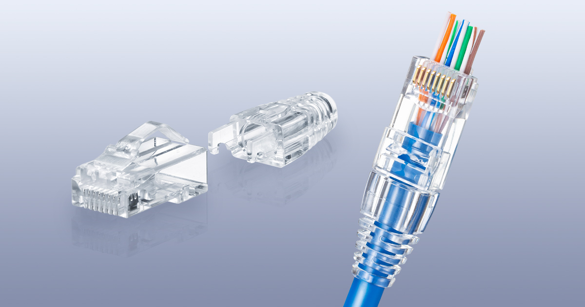 サンワサプライ、CAT6A対応の貫通型RJ45コネクタ「ADT-6ARJKNH」10個