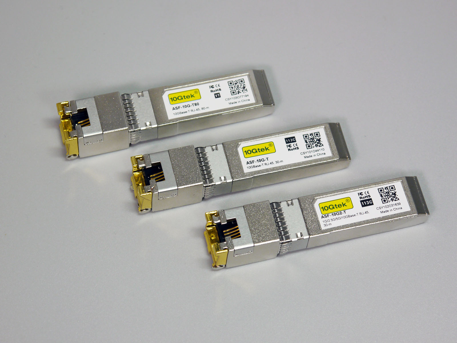 10Gbps対応のSFP+ to RJ45トランシーバー、“アチアチ”を避ける