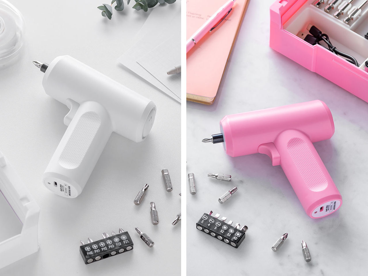 軽くてコンパクトなUSB充電式電動ドライバー「800-TK055