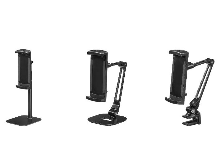 サンワサプライ、最大17.3インチに対応したモバイルモニタースタンド3