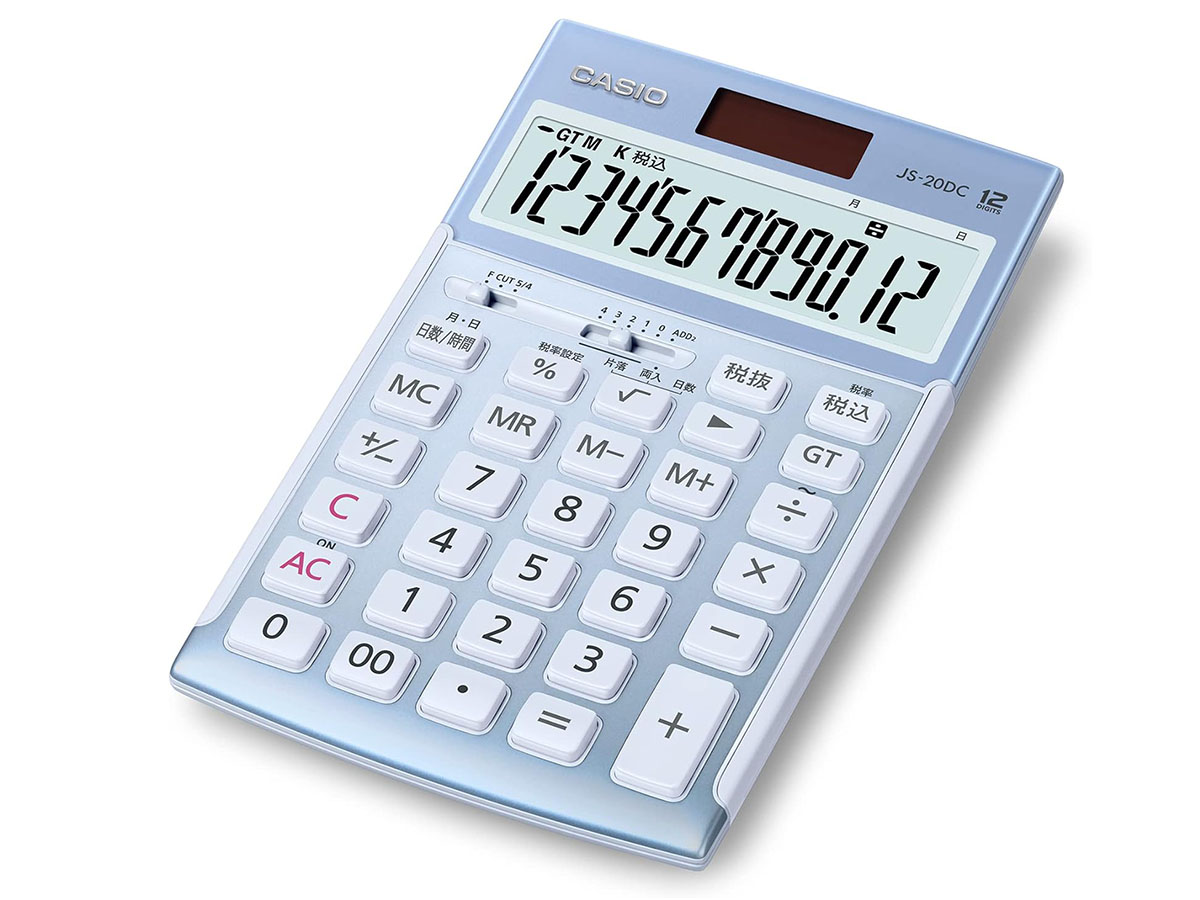 カシオの電卓(JS-20DC) casio.jpg