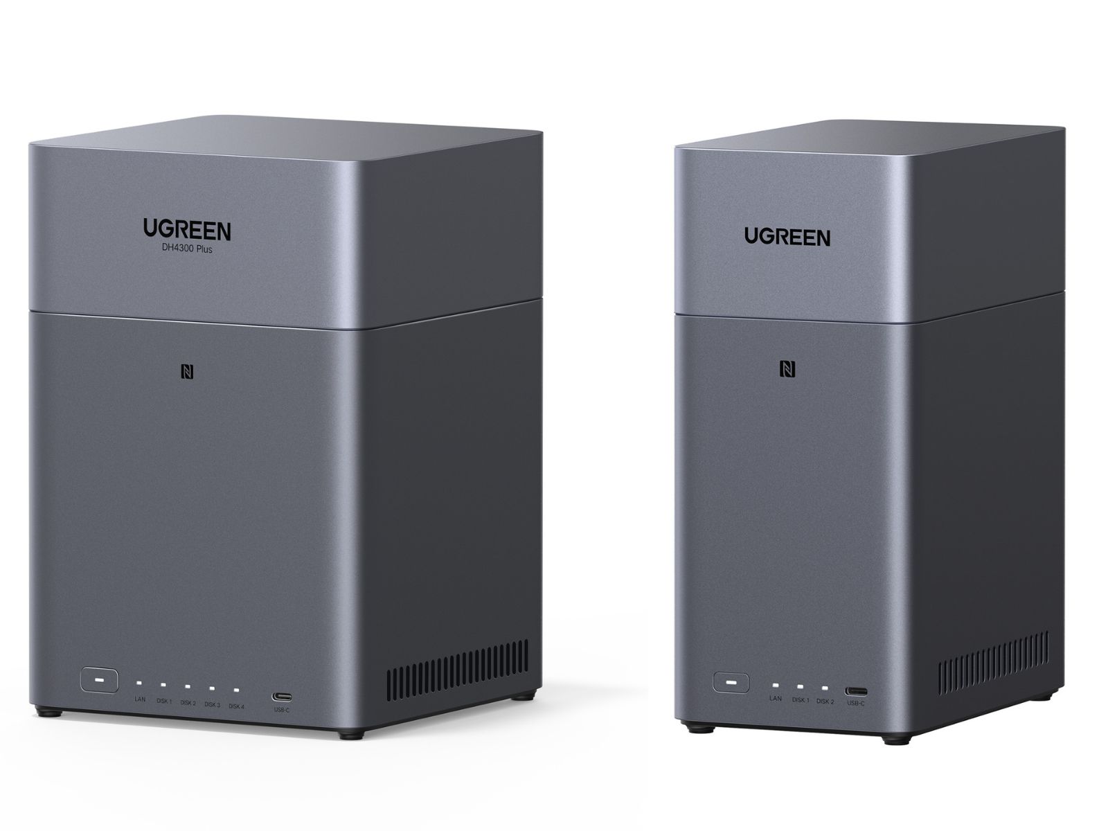 UGREEN、家庭・小規模ビジネス向け4ベイNAS「DH4300 Plus」発売、2ベイ