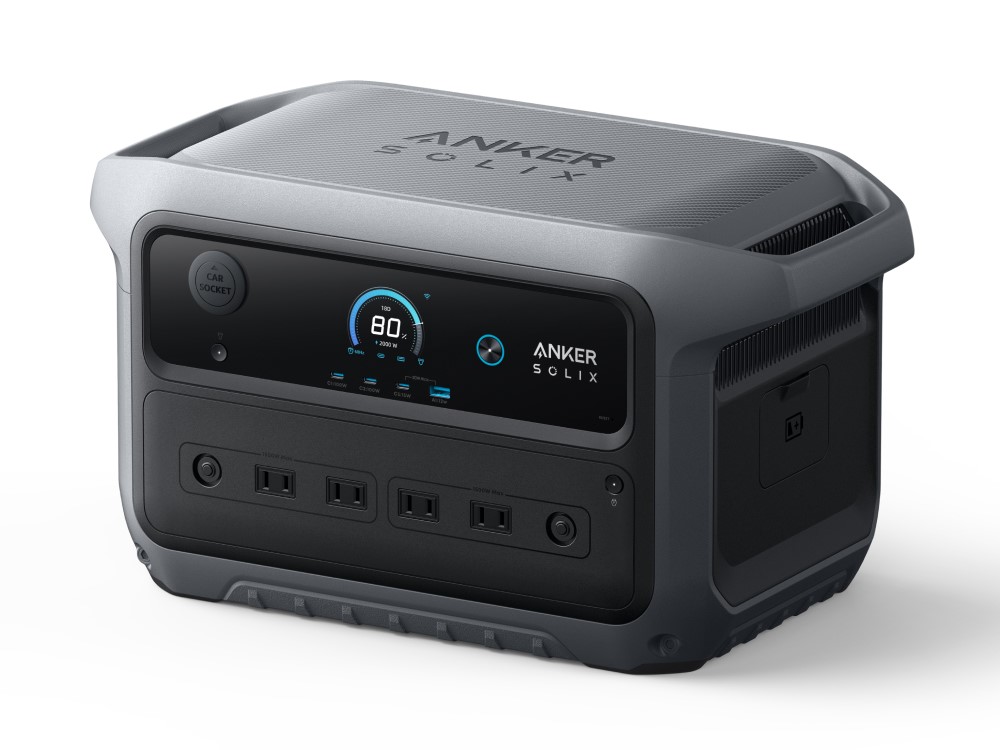 Anker、2000Whクラスで世界最小のポータブル電源「Anker Solix C2000