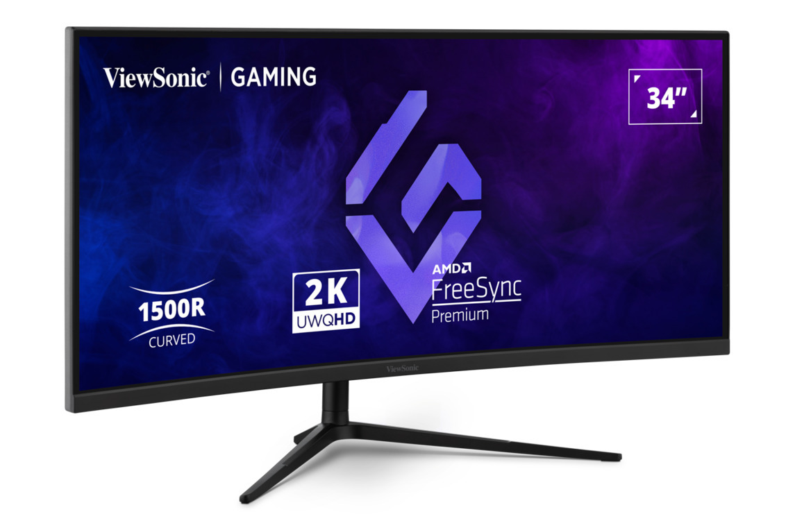 when様用　ViewSonic ディスプレイ本体 VX3418-2KPC 34型 21:9 144Hz Ultrawide QHD 曲面型ウルトラ