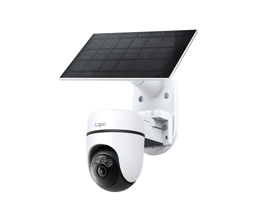 TP-Link Tapo 2K ソーラーセキュリティカメラ ２台 TP-Link、屋外対応2Kネットワークカメラ「TC90 KIT」発売。360°首振り