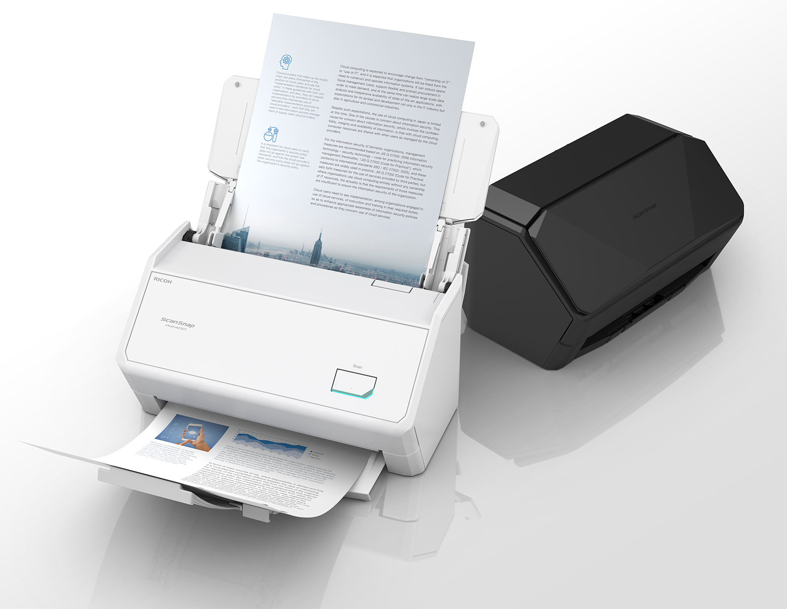 PFU、「ScanSnap iX2400」発売。フラッグシップ機のスキャン性能を、Wi