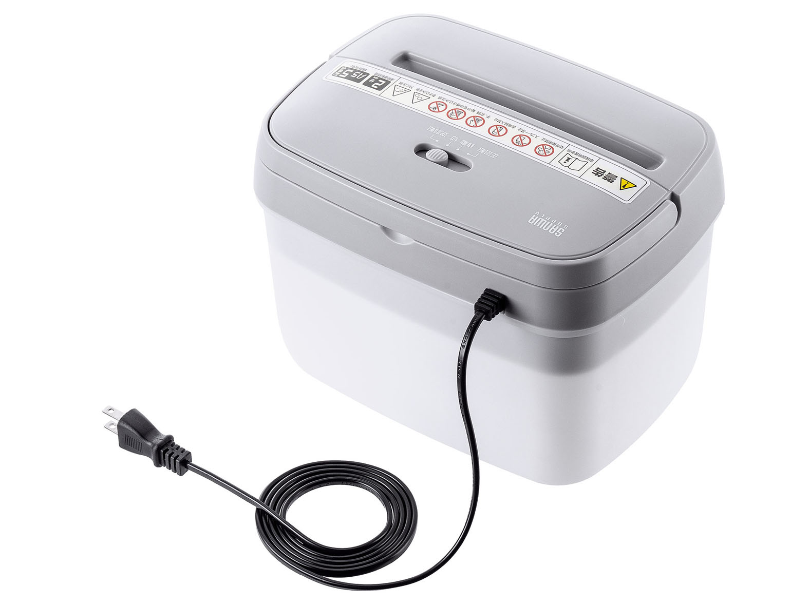 サンワサプライ、2×12mmのマイクロカットができる卓上シュレッダー発売