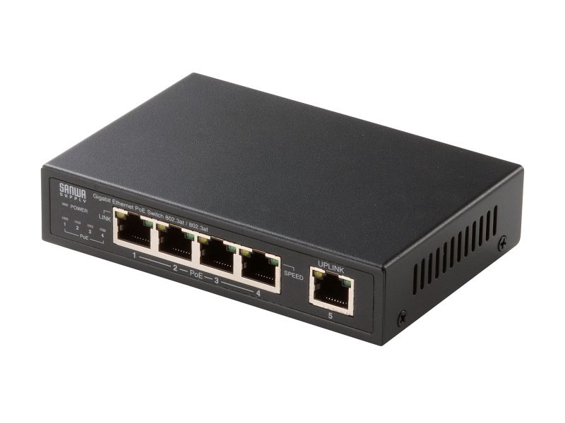 PoE+対応の5/8ポートスイッチングハブ「LAN-GIGAPOE」シリーズ