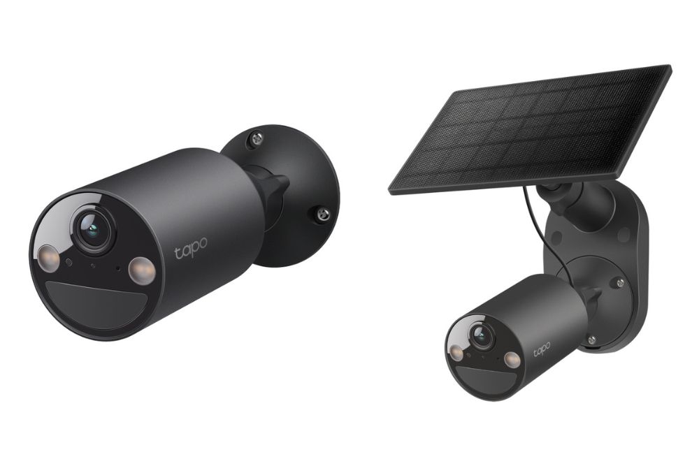 TP-Link、黒い本体の屋外用ワイヤレスネットワークカメラ「Tapo C411