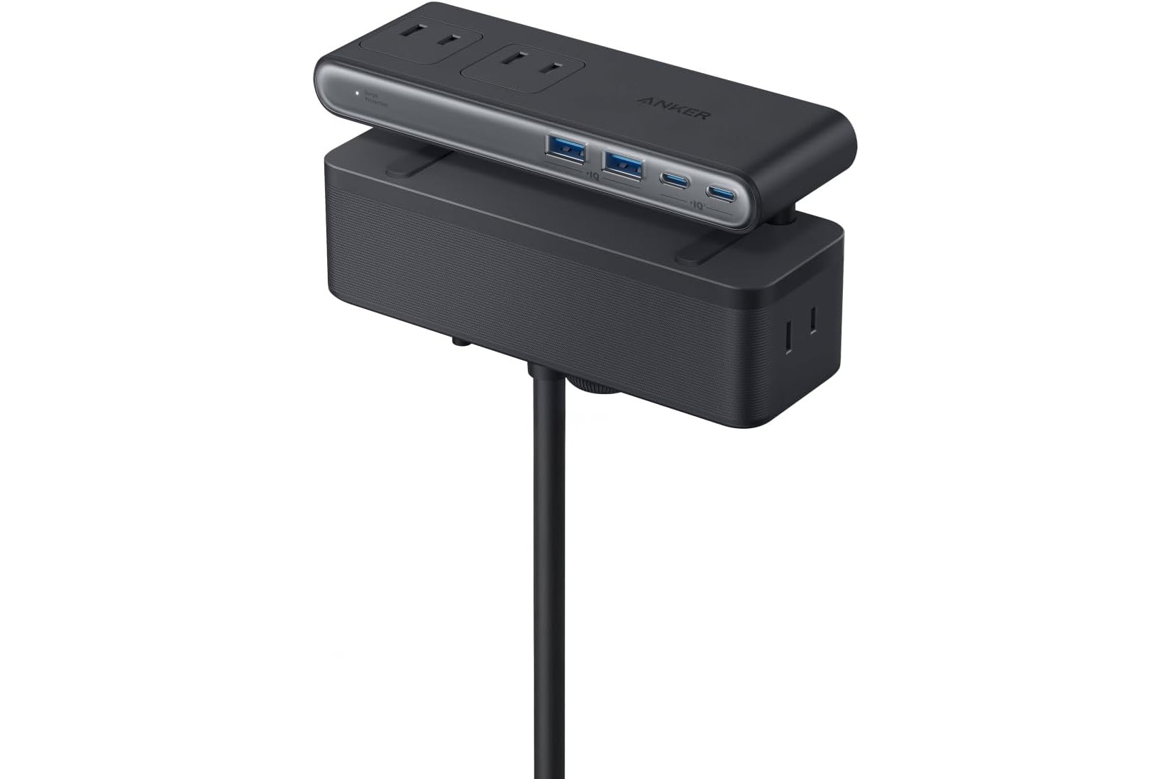 Anker Prime DesktopCharger 電源タップ Anker、デスク天板に挟むクランプ式電源タップを発売。上下で使い分け