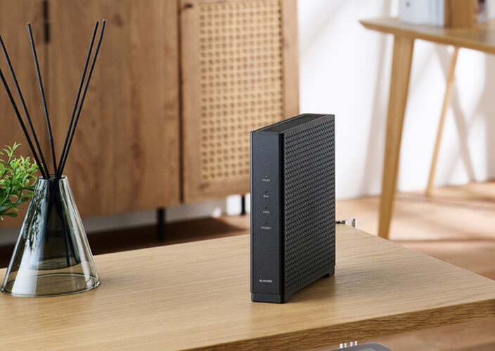 エレコム、コンパクトなWi-Fi 7対応ルーター「WRC-BE36GS-B」発売