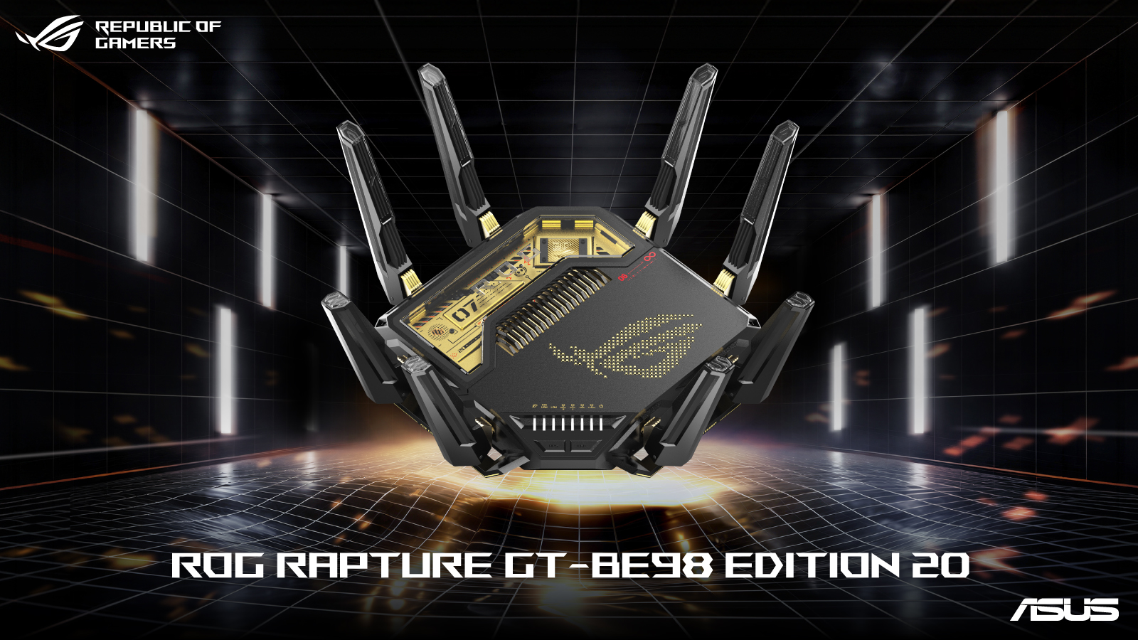 ASUS、ROG20周年でWi-Fi 7クアッドバンドゲーミングルーター「ROG