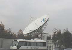 SFCの衛星パラボラアンテナ